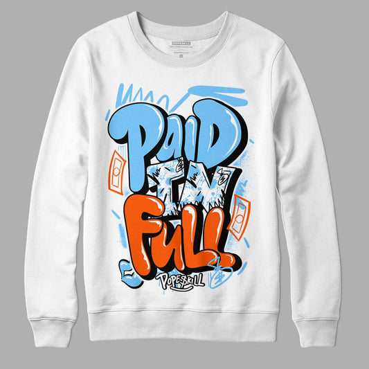 Dunk Low Futura University Blue DopeSkill Sweatshirt New Paid In Full Graphic Streetwear - White