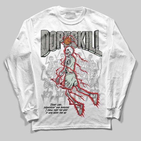 Jordan 1 Retro Low OG Year of the Snake (2025) DopeSkill Long Sleeve T-Shirt Thunder Dunk Graphic Streetwear - White