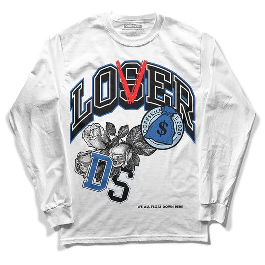 Jordan 11 Low “Space Jam” DopeSkill Long Sleeve T-Shirt Loser Lover Graphic Streetwear - White