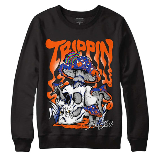 Dunk Low Futura Orange Blaze DopeSkill Sweatshirt Trippin Graphic Streetwear - Black