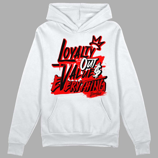 Jordan 1 Retro High OG "Satin Bred" DopeSkill Hoodie Sweatshirt LOVE Graphic Streetwear - White