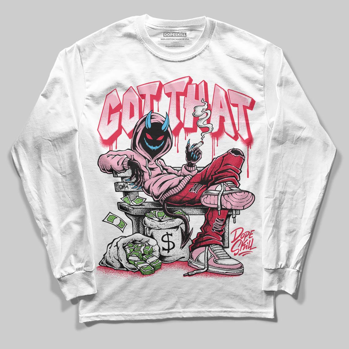 Dunk Low Valentine's Day (2026) DopeSkill Long Sleeve T-Shirt Got That Graphic Streetwear - White