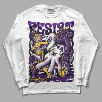 Jordan 12 “Field Purple”  DopeSkill Long Sleeve T-Shirt Resist Graphic Streetwear - White 