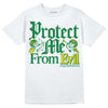 Dunk Low Reverse Brazil DopeSkill T-Shirt Protect Me From Evil Graphic Streetwear - White