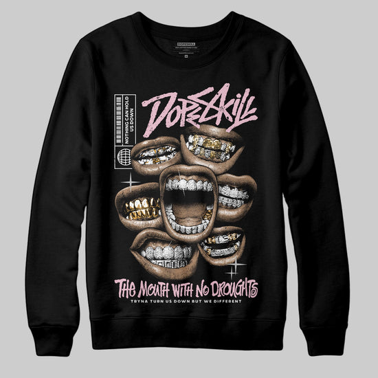 Jordan 5 OG “35th Anniversary” DopeSkill Sweatshirt The Mouth With No Droughts Graphic Streetwear - black