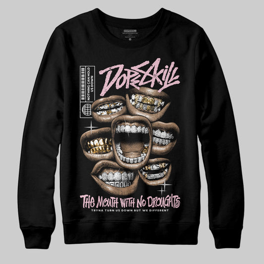 Jordan 5 OG “35th Anniversary” DopeSkill Sweatshirt The Mouth With No Droughts Graphic Streetwear - black