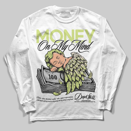 Jordan 5 “Luminous Green” DopeSkill Long Sleeve T-Shirt MOMM Graphic Streetwear - White 