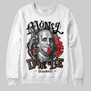 Jordan 9 'Olive' DopeSkill Sweatshirt Money Don't Lie Graphic Streetwear - White