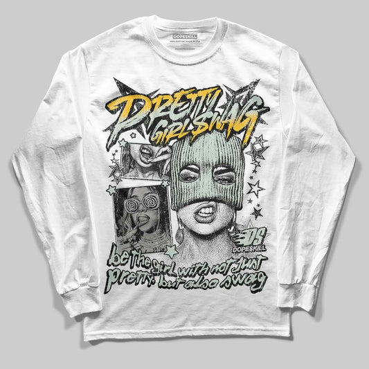 Jordan 1 Retro Low OG Year of the Snake (2025) DopeSkill Long Sleeve T-Shirt Pretty Girl Swag Graphic Streetwear - White 