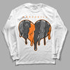 Jordan 3 Retro 'Fear Pack' DopeSkill Long Sleeve T-Shirt Slime Drip Heart Graphic Streetwear - White