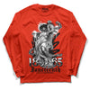 Yeezy Foam Runner Red Dopeskill Vermillion Red Long Sleeve T-Shirt Juneteenth Graphic Streetwear