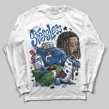 Jordan 1 Low OG “Storm Blue” DopeSkill Long Sleeve T-Shirt Stressless Graphic Streetwear - White