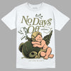 Jordan 4 Retro SE Craft Medium Olive DopeSkill T-Shirt New No Days Off Graphic Streetwear - White 