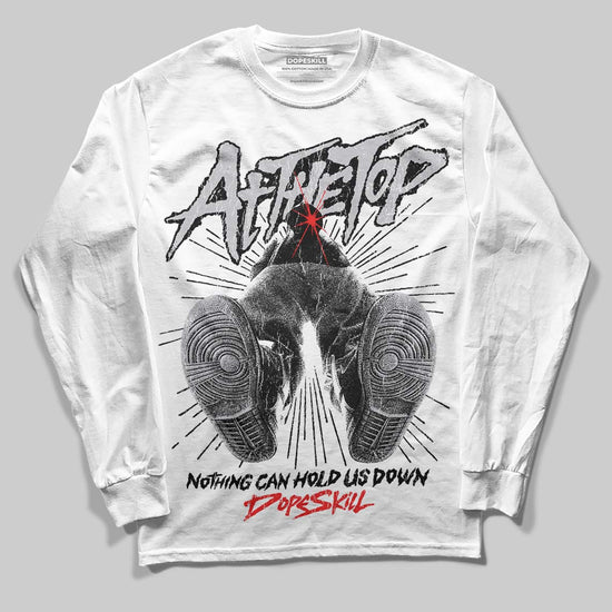 Grey Sneakers DopeSkill Long Sleeve T-Shirt Nothing Can Hold US Down Graphic Streetwear - White