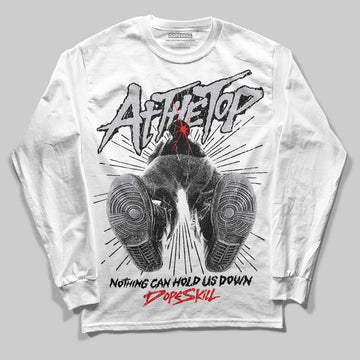 Grey Sneakers DopeSkill Long Sleeve T-Shirt Nothing Can Hold US Down Graphic Streetwear - White