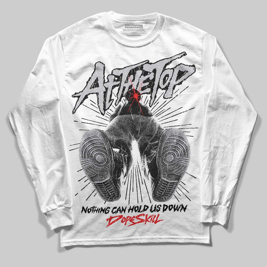 Grey Sneakers DopeSkill Long Sleeve T-Shirt Nothing Can Hold US Down Graphic Streetwear - White