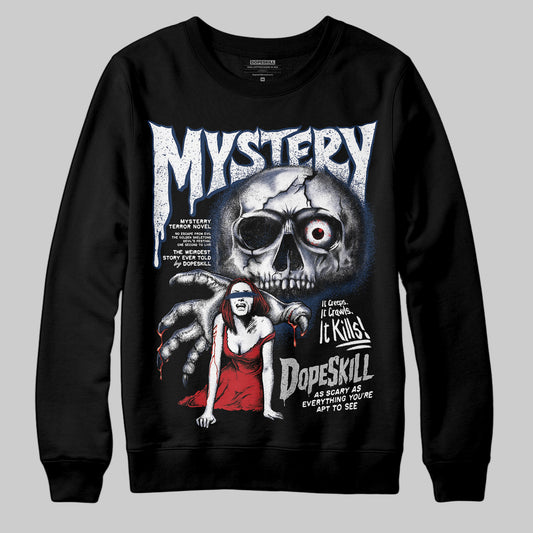 Jordan 4 SB “Summit White/Navy” DopeSkill Sweatshirt Mystery Ghostly Grasp Graphic Streetwear - Black