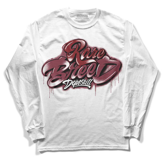 Jordan 1 Retro High OG “Team Red” DopeSkill Long Sleeve T-Shirt Rare Breed Type Graphic Streetwear - White