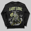 Jordan 4 GS “Light Lemon Twist” DopeSkill Long Sleeve T-Shirt Cant Lose Graphic Streetwear - black