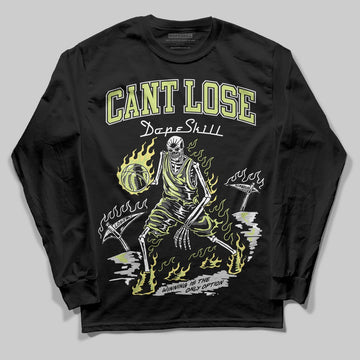 Jordan 4 GS “Light Lemon Twist” DopeSkill Long Sleeve T-Shirt Cant Lose Graphic Streetwear - black