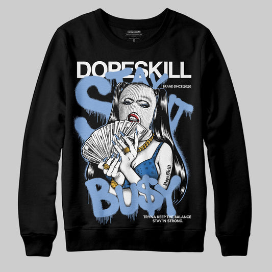 Jordan 4 WMNS 'Forget Me Not' DopeSkill Sweatshirt Stay It Busy Graphic Streetwear - Black