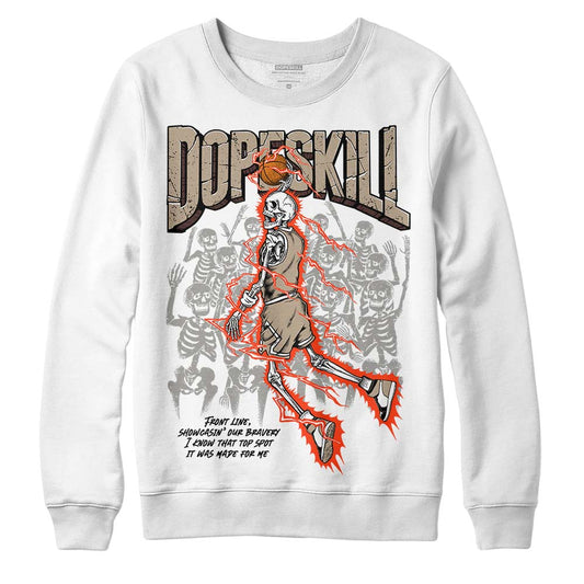 Jordan 1 High OG “Latte” DopeSkill Sweatshirt Thunder Dunk Graphic Streetwear - White