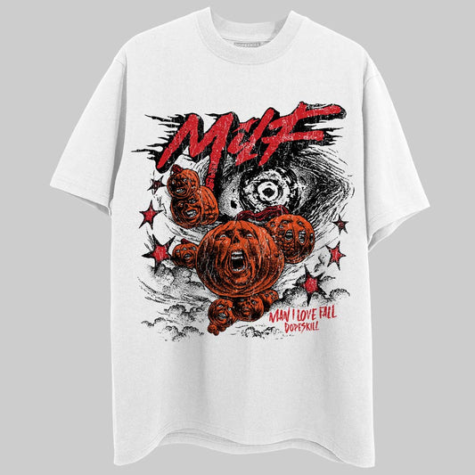 Jordan 3 Retro Fire Red DopeSkill T-Shirt MILF Graphic Streetwear  - White 