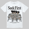 Jordan 9 Cool Grey DopeSkill T-Shirt New Seek First Graphic Streetwear - White 
