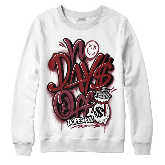 Jordan 1 Retro High OG “Team Red” DopeSkill Sweatshirt No Days Off Graphic Streetwear - White