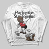 Jordan 9 'Olive' DopeSkill Long Sleeve T-Shirt Play together, Stay together Graphic Streetwear - WHite