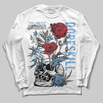 Jordan 12 Retro 'Melo' DopeSkill Long Sleeve T-Shirt Side Hustle Graphic Streetwear - White