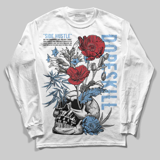 Jordan 12 Retro 'Melo' DopeSkill Long Sleeve T-Shirt Side Hustle Graphic Streetwear - White