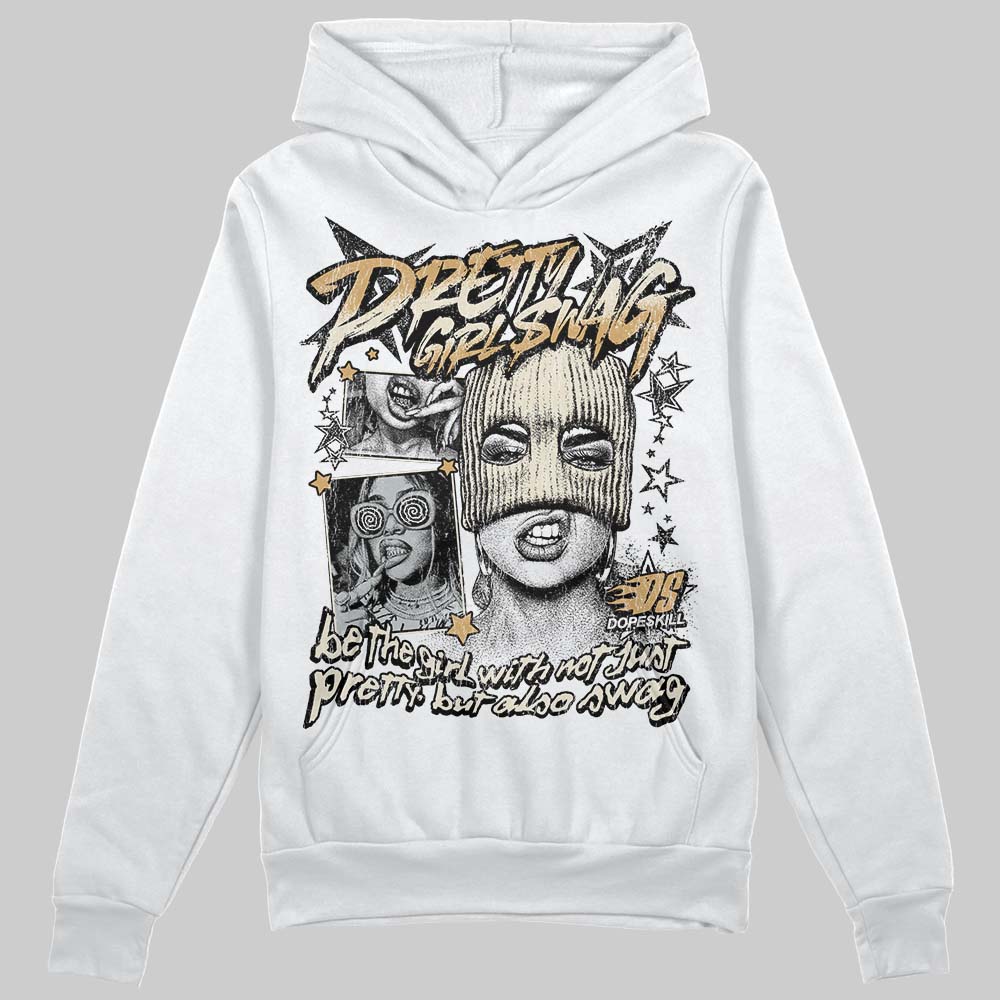 Jordan 5 Retro Reverse Metallic DopeSkill Hoodie Sweatshirt Pretty Girl Swag Graphic Streetwear - White