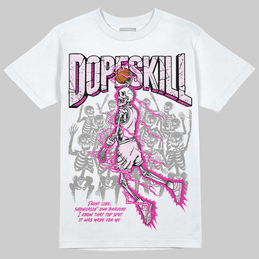 Dunk Low GS 'Triple Pink' DopeSkill T-Shirt Thunder Dunk Graphic Streetwear - White