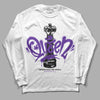 Jordan 13 Court Purple DopeSkill Long Sleeve T-Shirt Queen Chess Graphic Streetwear - White 