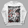 Jordan 1 High OG “Black/White” DopeSkill Long Sleeve T-Shirt Resist Graphic Streetwear - White 