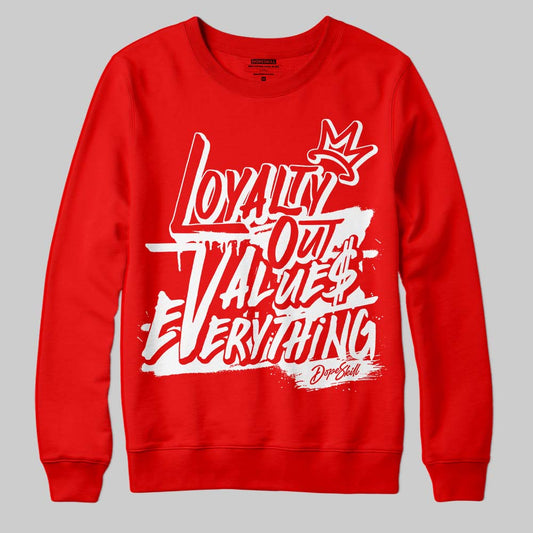 Cherry 11s DopeSkill Varsity Red Sweatshirt LOVE Graphic