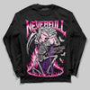 Pink Sneakers DopeSkill Long Sleeve T-Shirt NeverFull Graphic Streetwear - Black