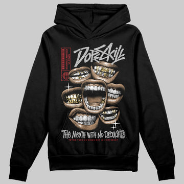 Jordan 3 OG “Black Cement” DopeSkill Hoodie Sweatshirt The Mouth With No Droughts Graphic Streetwear - Black