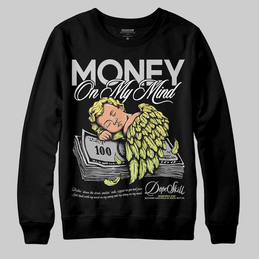 Jordan 4 GS “Light Lemon Twist” DopeSkill Sweatshirt MOMM Graphic Streetwear - Black
