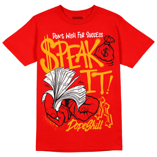 Red Sneakers DopeSkill Red T-Shirt Speak It Graphic Streetwear