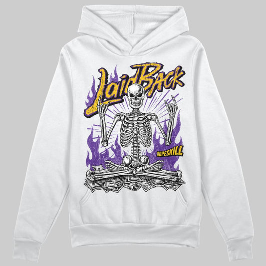 PURPLE Sneakers DopeSkill Hoodie Laid Back Graphic Streetwear - White
