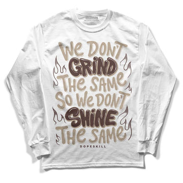 Jordan 1 High OG “Latte” DopeSkill Long Sleeve T-Shirt Grind Shine Graphic Streetwear - White 