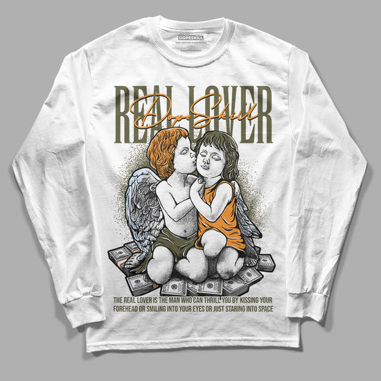 Jordan 5 "Olive" DopeSkill Long Sleeve T-Shirt Real Lover Graphic Streetwear - White