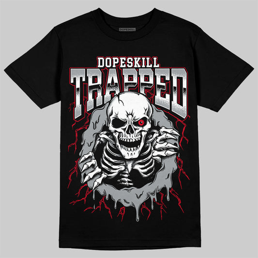 AJ 4 Bred DopeSkill T-Shirt Trapped Halloween Graphic