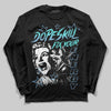 University Blue Sneakers DopeSkill Long Sleeve T-Shirt Fix Your Energy Graphic Streetwear - Black