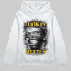 Yellow Sneakers DopeSkill Hoodie Sweatshirt Look In My Eyes Graphic Streetwear - White
