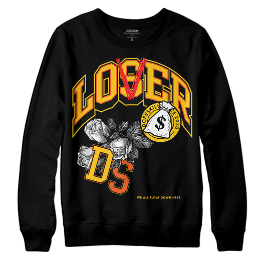 Yellow Sneakers DopeSkill Sweatshirt Loser Lover Graphic Streetwear - Black