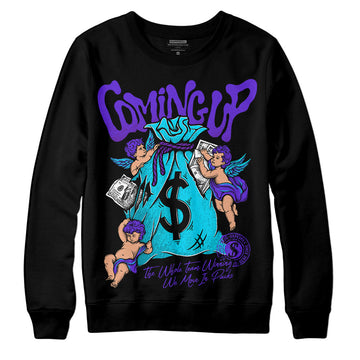 Jordan 6 "Aqua" DopeSkill Sweatshirt Money Bag Coming Up Graphic Streetwear - Black