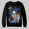 Royal Blue Sneakers DopeSkill Sweatshirt Living My Best Life Graphic Streetwear  - Black